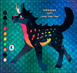 Simple custom design, has a fullbody and a color palette / keys.